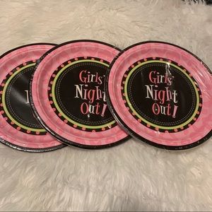 NWT Girls Night Plates